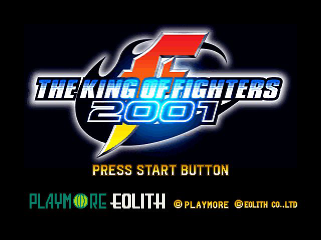 The King of Fighters 2001 Title Screen